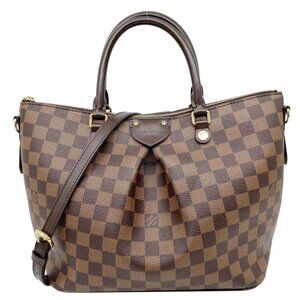 LOUIS VUITTON  Siena MM Damier Ebene Shoulder Bag Brown